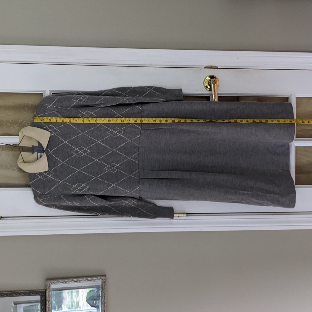 100% Wool Lined Vintage Ciao Argyle Preppy Dress